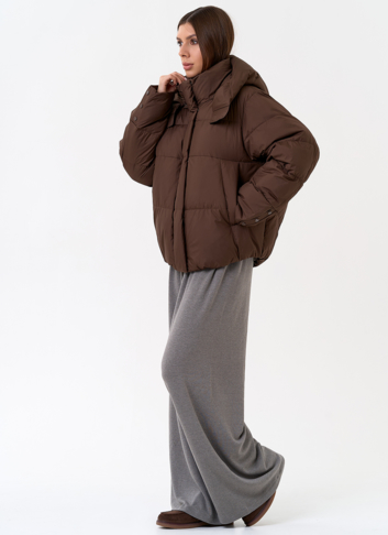 Женский пуховик с капюшоном