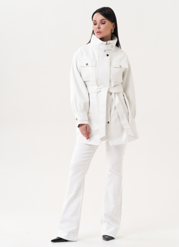 Жакет-рубашка из эко кожи