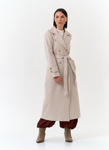 Женский плащ с поясом