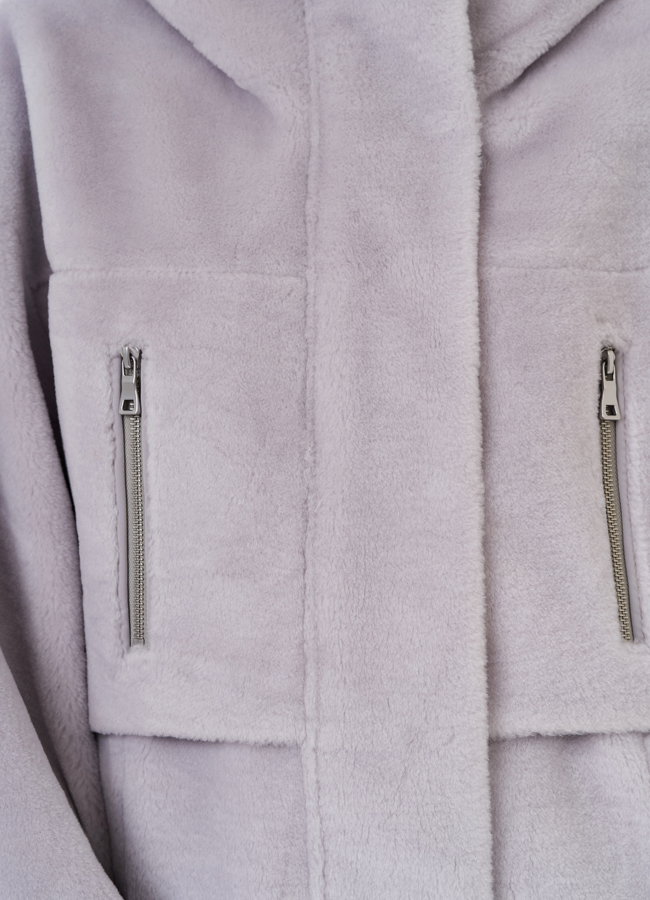 Полупальто женское с капюшоном модель № 25687 универмаг малина