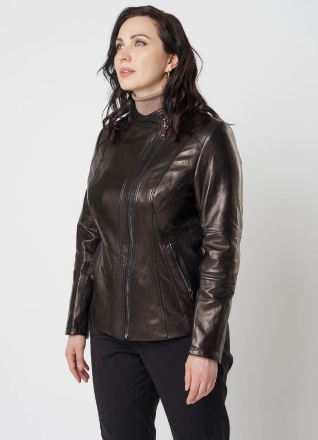 Куртка из натуральной кожи модель № 18228 универмаг малина