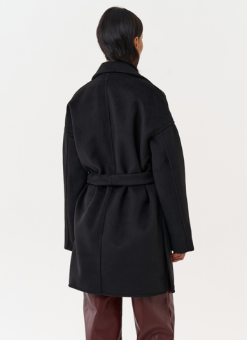 Женское пальто черного цвета