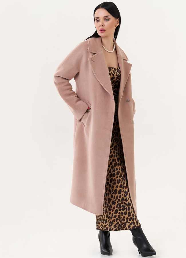 Пальто с английским воротником модель № 26839 универмаг малина