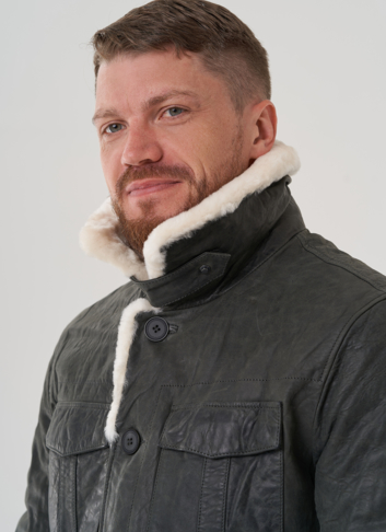 Куртка мужская из натуральной кожи 