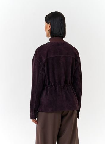 Жакет из натуральной замши