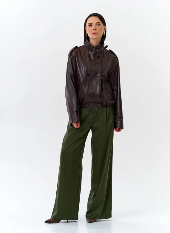Женская куртка из натуральной кожи