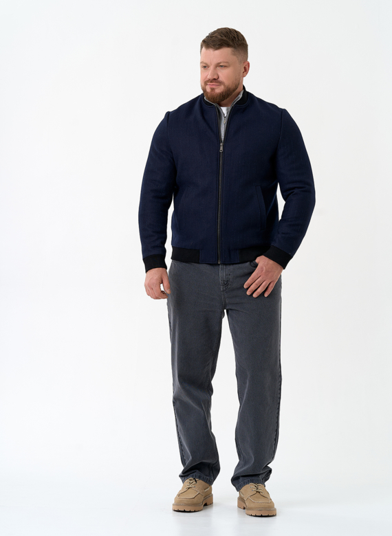 Мужское укороченное пальто бомбер