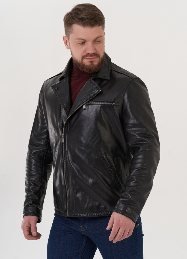 Мужская кожаная куртка 