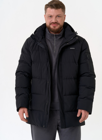 Мужской пуховик с капюшоном