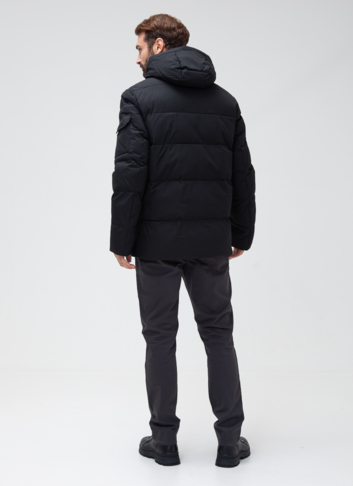 Мужской пуховик с капюшоном 