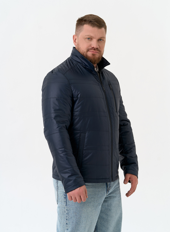 Мужская куртка с воротником стойкой