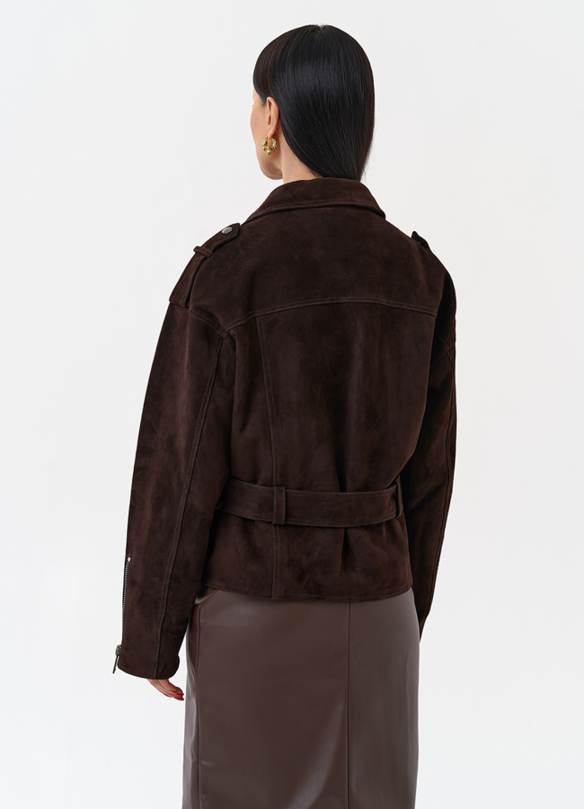 Куртка женская из замши модель № 29920 универмаг малина