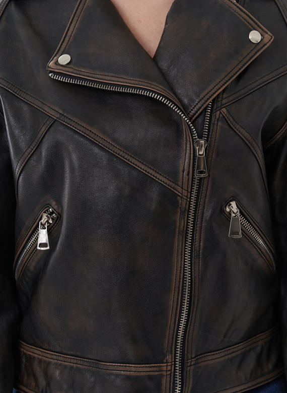 Куртка "косуха" из натуральной кожи