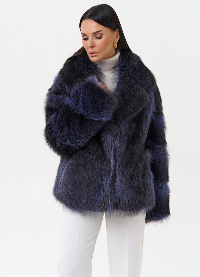 Куртка из енота модель № 29487 универмаг малина