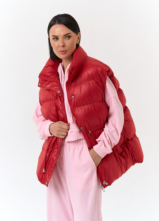 Женский утепленный жилет модель № 33091 универмаг малина