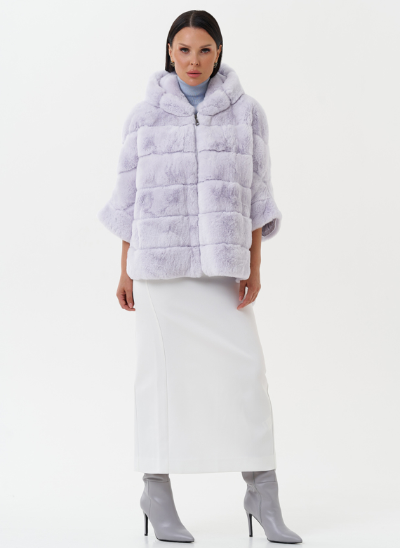 Шуба из меха кролика