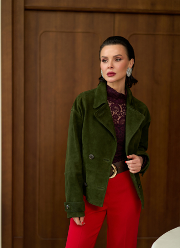 Женская куртка из натуральной замши