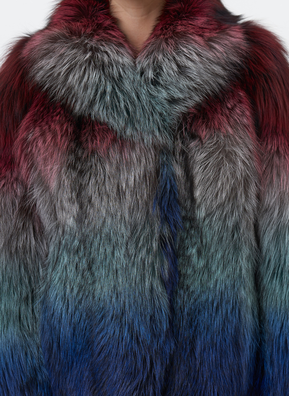 Куртка из чернобурой лисы 